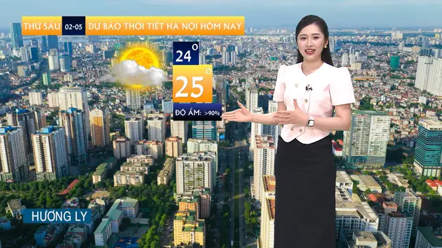 Dự báo thời tiết | 02/05/2025