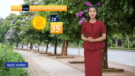Dự báo thời tiết trưa | 02/06/2025