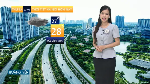 Dự báo thời tiết sáng | 03/06/2025
