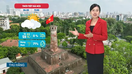 Dự báo thời tiết trưa | 04/05/2025