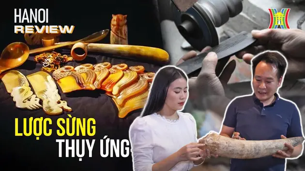 Làm lược sừng tại làng nghề hơn 400 năm tuổi | HANOI Review | 03/12/2024