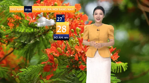 Dự báo thời tiết trưa | 05/06/2025