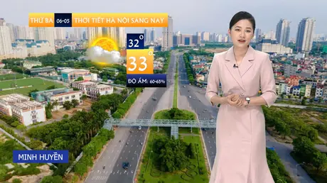 Dự báo thời tiết trưa | 06/05/2025