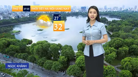 Dự báo thời tiết trưa | 07/05/2025
