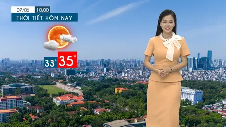 Dự báo thời tiết tối | 07/05/2025
