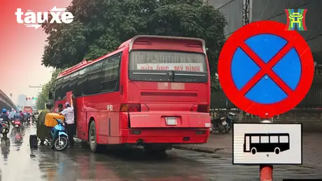 Nhiều xe khách ngang nhiên dừng đỗ bất chấp biển cấm | Bản tin Tàu và Xe | 07/05/2025