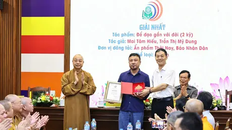 Vinh danh tác phẩm báo chí xuất sắc về Phật giáo