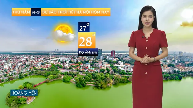 Dự báo thời tiết | 08/05/2025
