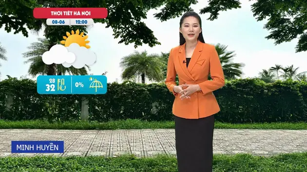 Dự báo thời tiết trưa | 08/06/2025