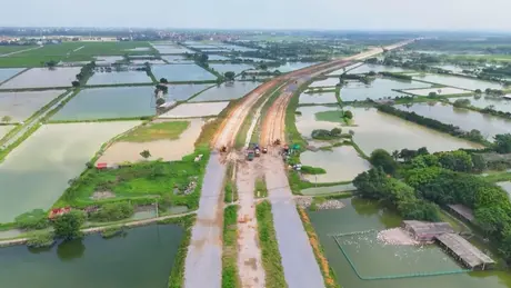 Đường trục phía Nam qua huyện Phú Xuyên đã thông tuyến