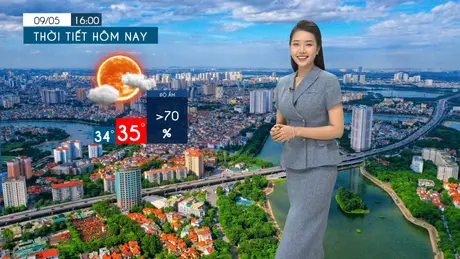 Dự báo thời tiết tối | 09/05/2025