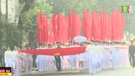 Chuẩn bị cho ngày hội lớn 'Hành khúc học sinh Thủ đô'