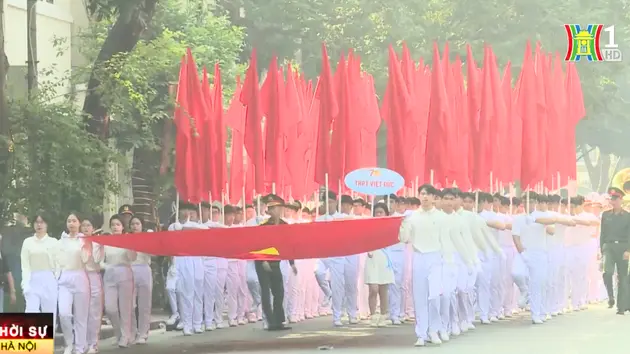 Chuẩn bị cho ngày hội lớn 'Hành khúc học sinh Thủ đô'