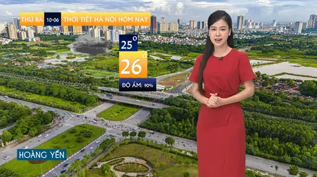 Dự báo thời tiết sáng | 10/06/2025