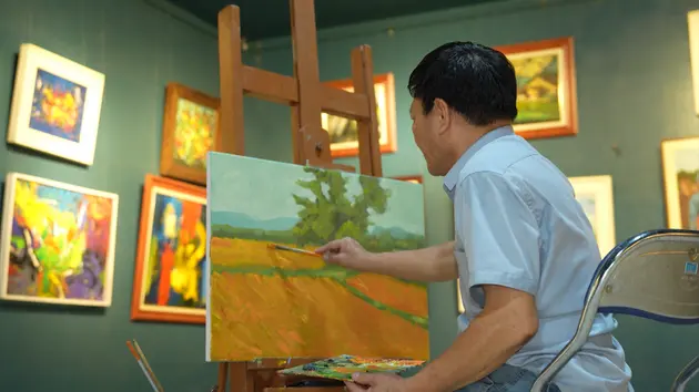 Làng họa sĩ Cổ Đô độc đáo | Hà Nội đến để yêu | 10/06/2025
