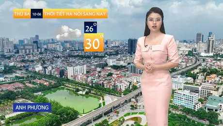 Dự báo thời tiết trưa | 10/06/2025