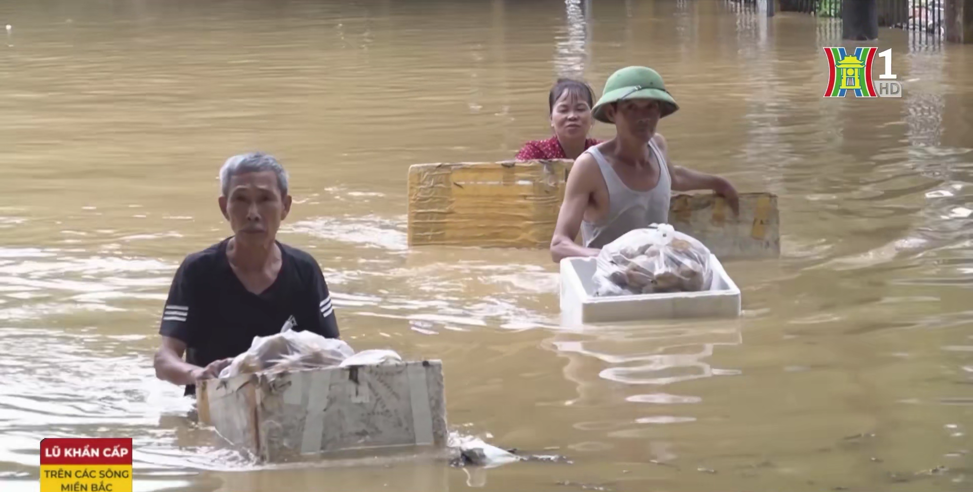 Miền Bắc đang căng mình chống lũ.