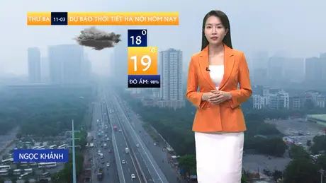 Dự báo thời tiết | 11/03/2025
