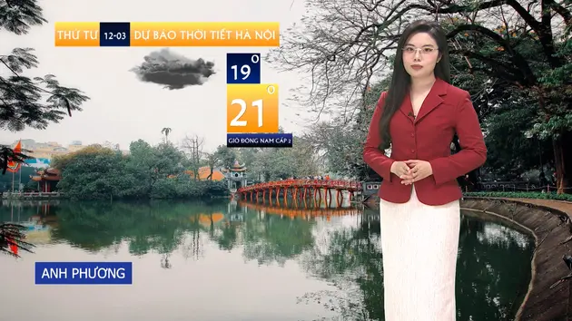 Dự báo thời tiết trưa | 12/03/2025