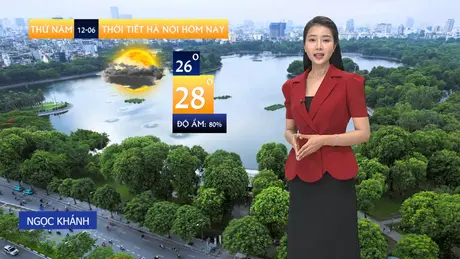 Dự báo thời tiết sáng | 12/06/2025