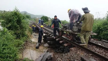 Đường sắt chủ động ứng phó mùa mưa bão