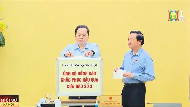 Văn phòng Quốc hội tổ chức quyên góp ủng hộ vùng lũ