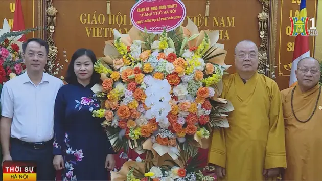 Lãnh đạo thành phố chúc mừng Giáo hội Phật giáo Việt Nam