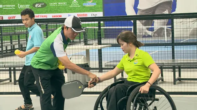 Pickleball lan rộng trong cộng đồng người khuyết tật