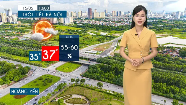 Dự báo thời tiết tối | 15/06/2025