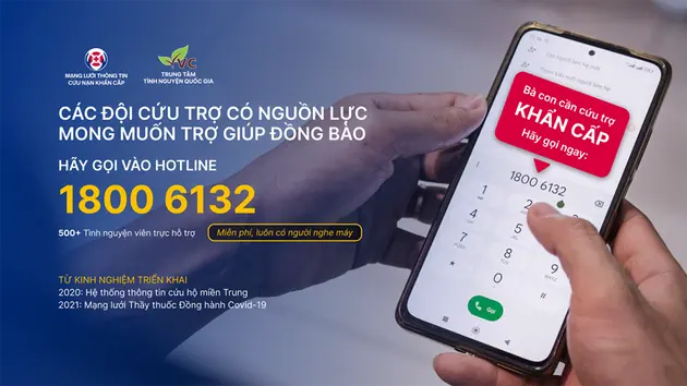 Ra mắt Tổng đài thông tin cứu trợ khẩn cấp 18006132