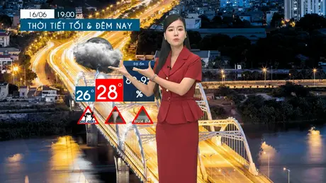 Dự báo thời tiết tối | 16/06/2025