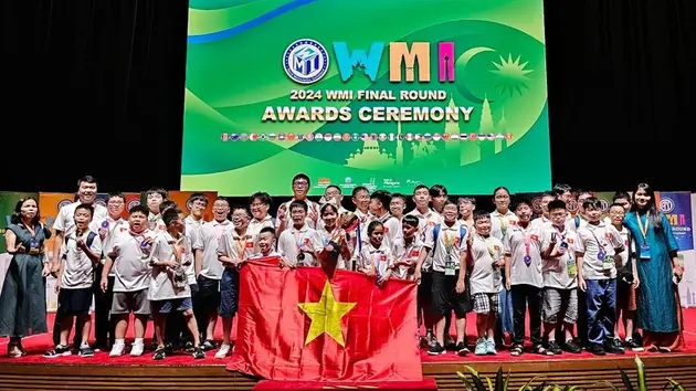 34/34 học sinh Việt Nam đoạt giải Kỳ thi toán quốc tế WMI
