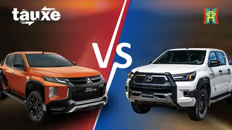 Mitsubishi Triton và Toyota Hilux so kè trong phân khúc bán tải | Bản tin Tàu và Xe | 18/09/2024