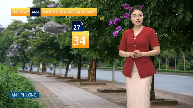 Dự báo thời tiết trưa | 19/06/2025
