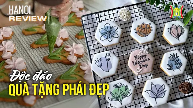 Bánh hoa Royal Icing - Độc đáo quà tặng phái đẹp | HANOI Review | 19/10/2024