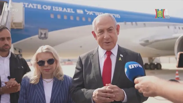 Thủ tướng Israel Benjamin Netanyahu lên đường thăm Mỹ