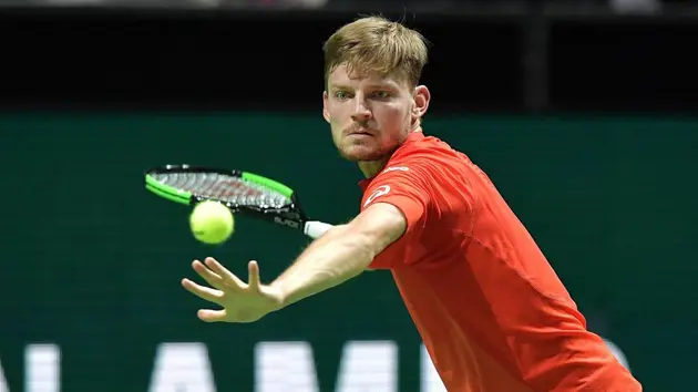 Tay vợt David Goffin giành chiến thắng trước Arthur Rinderknech