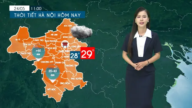 Dự báo thời tiết tối | 24/05/2025