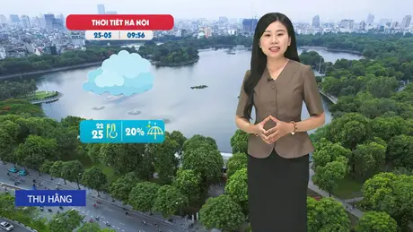Dự báo thời tiết trưa | 25/05/2025