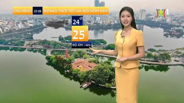 Dự báo thời tiết | 25/08/2024