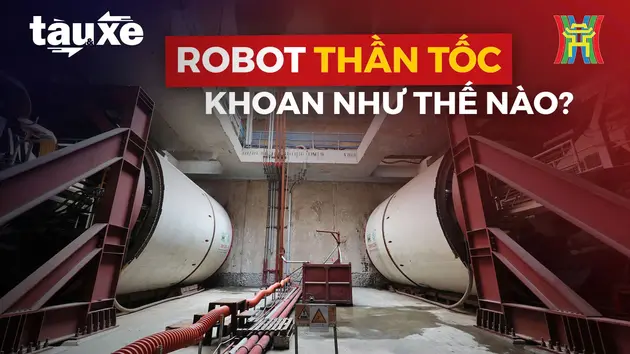 Robot Thần Tốc đã khoan hơn 70m hầm Nhổn – Ga Hà Nội | Bản tin Tàu và Xe | 23/08/2024