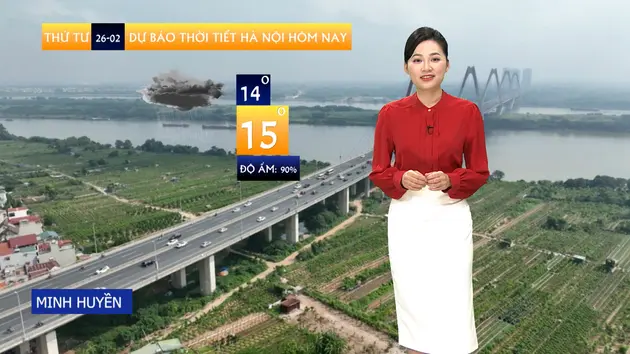 Dự báo thời tiết | 26/02/2025
