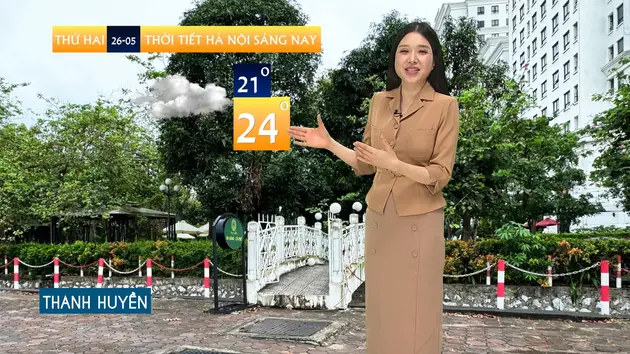 Dự báo thời tiết trưa | 26/05/2025