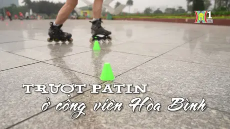 Trượt patin ở công viên Hòa Binh| Nhịp sống Hà Nội| 28/04/2024