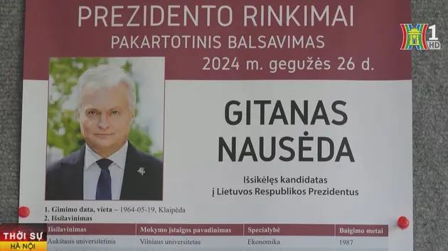 Đương kim Tổng thống Litva Nauseda tái đắc cử