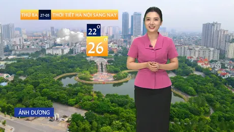 Dự báo thời tiết trưa | 27/05/2025