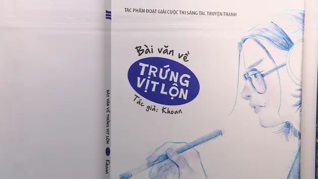 'Bài văn về trứng vịt lộn' giành giải Nhất sáng tác truyện tranh