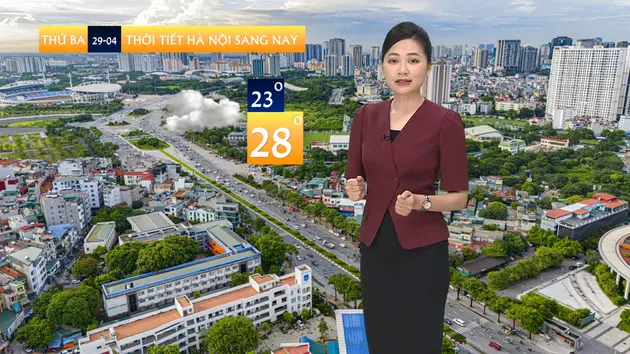 Dự báo thời tiết trưa | 29/04/2025