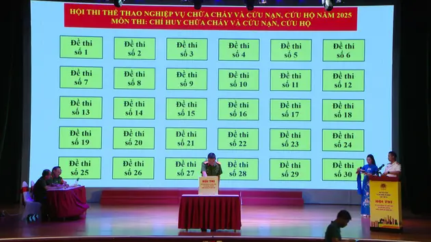 Sôi nổi hội thi nghiệp vụ chữa cháy và CNCH