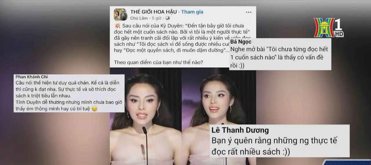 Câu trả lời của Kỳ Duyên đã dấy lên nhiều tranh cãi trên mạng xã hội.